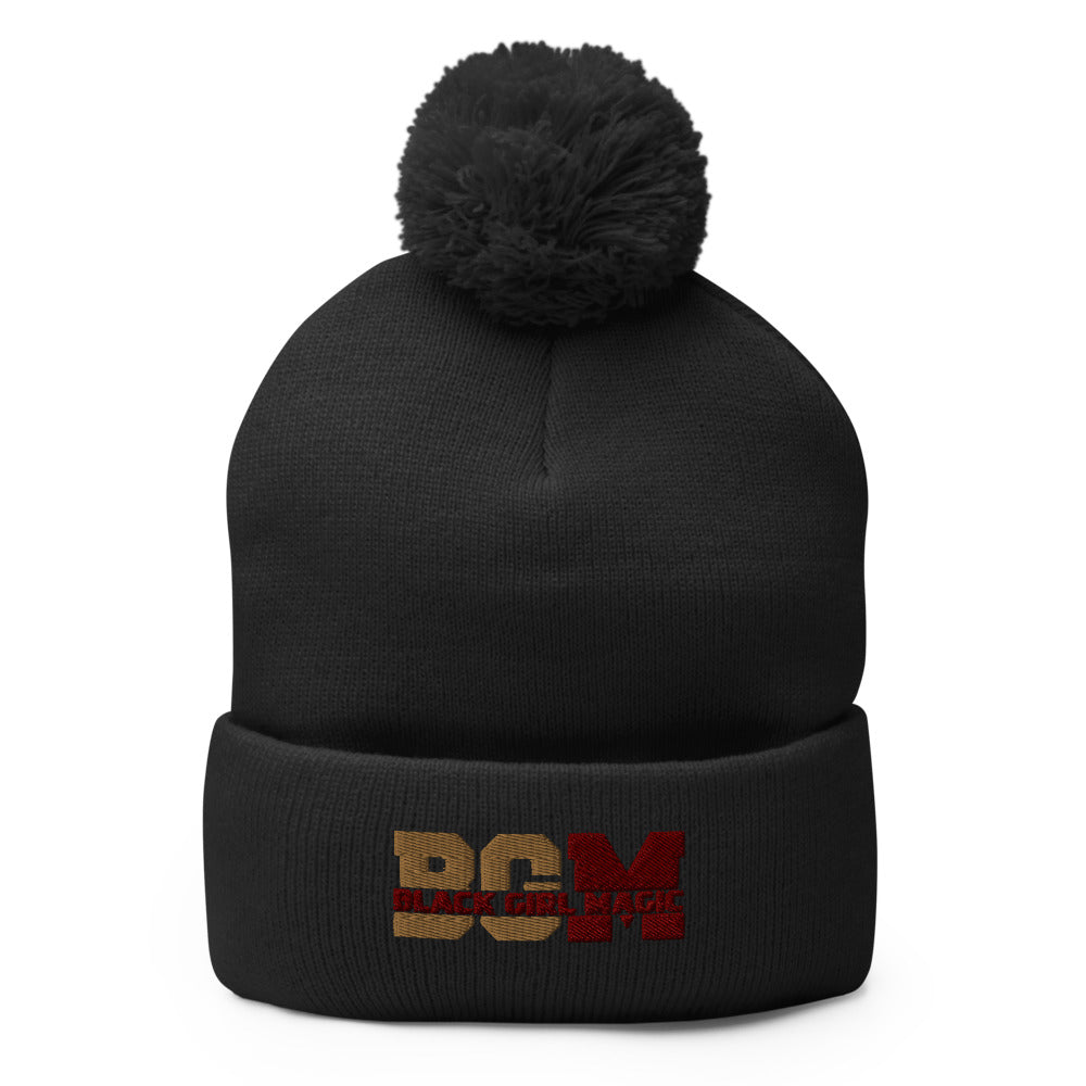 Black Girl Magic Pom-Pom Beanie