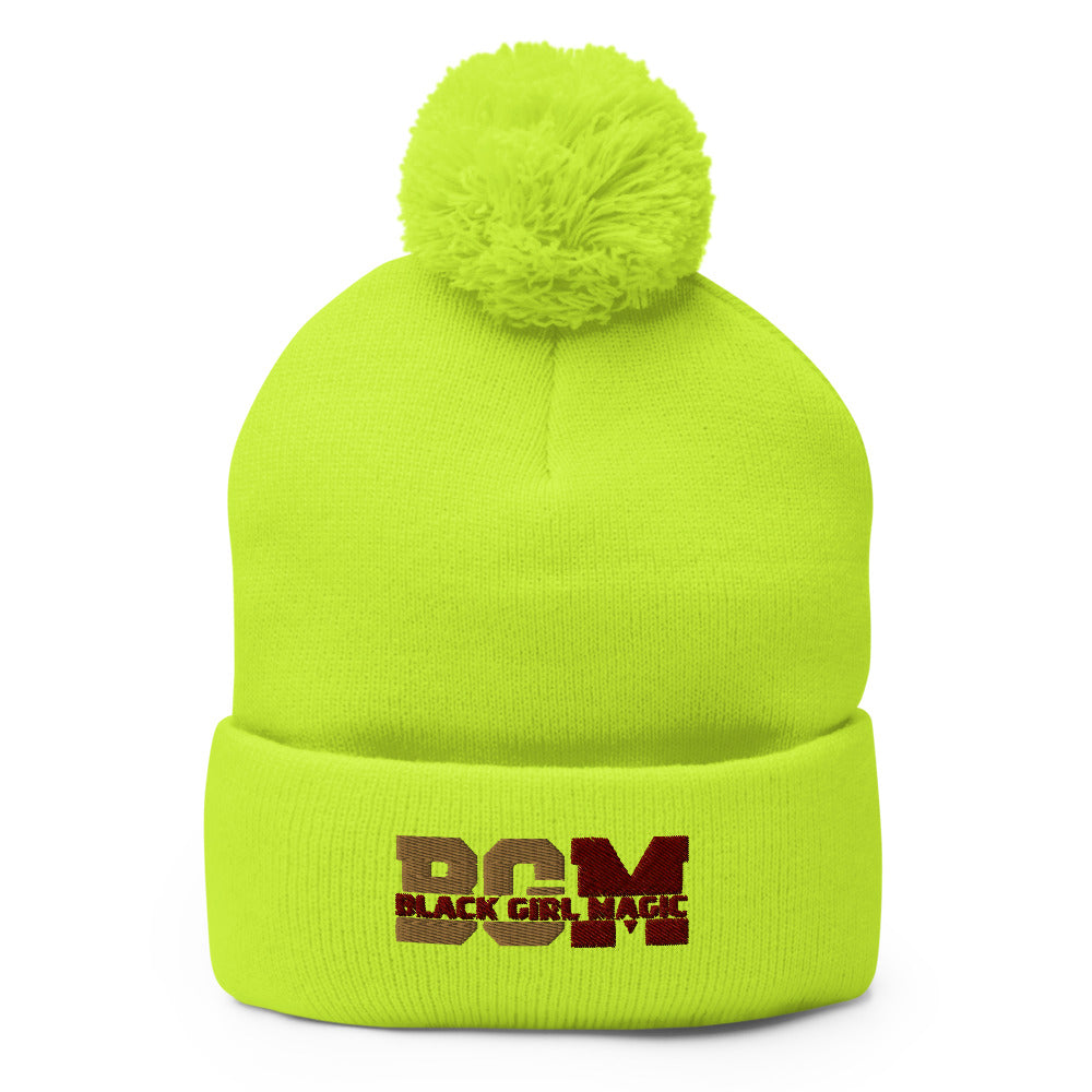 Black Girl Magic Pom-Pom Beanie