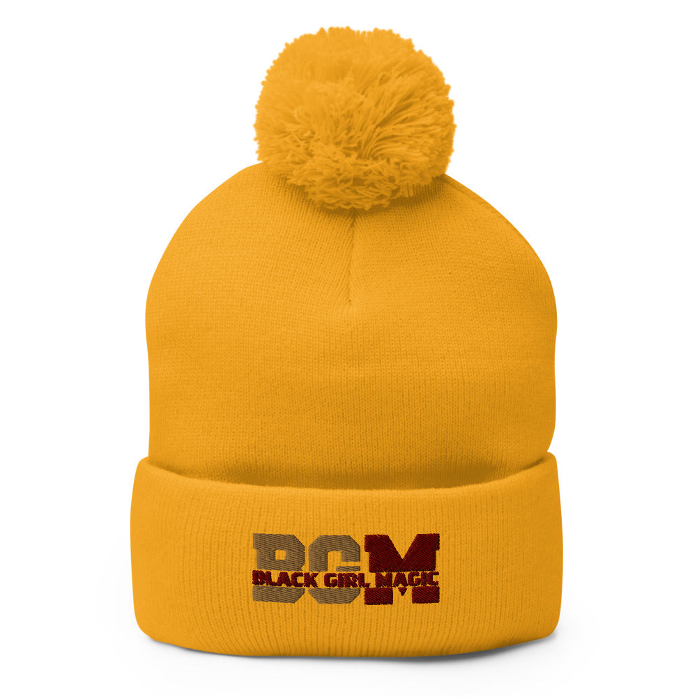 Black Girl Magic Pom-Pom Beanie